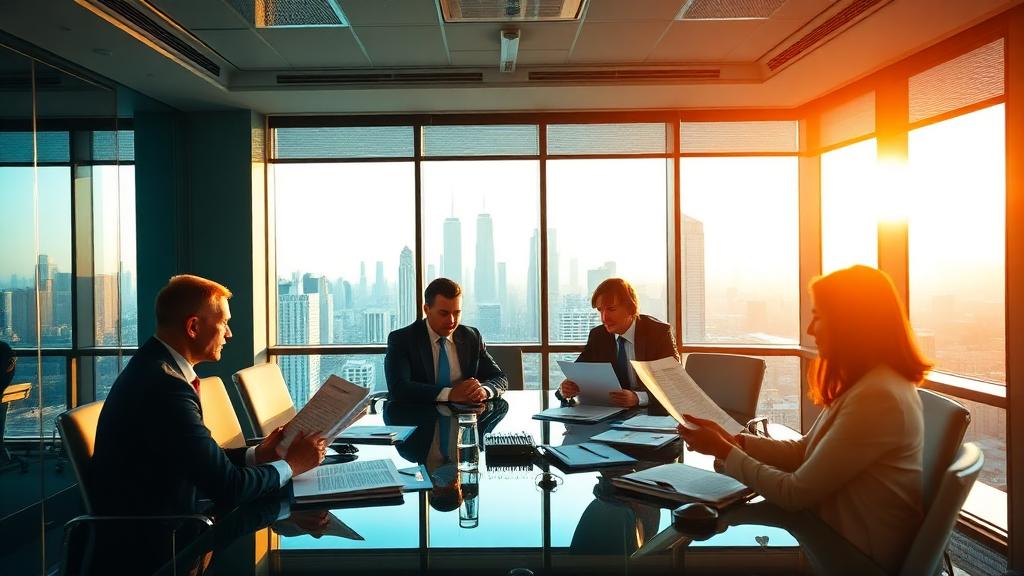 Senior executives reviewing neurodiversity strategy in a boardroom
