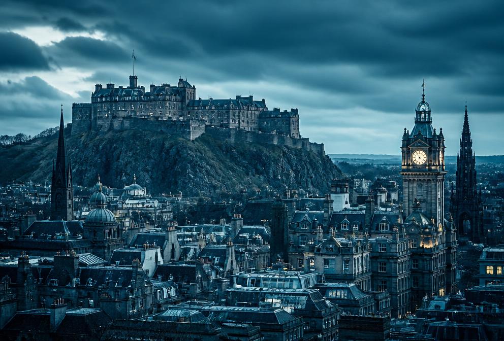 Landmark skyline of Edinburgh, where Wayne Kelly delivers neurodiversity consultancy