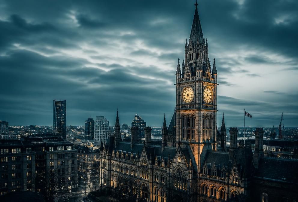 Landmark skyline of Manchester, where Wayne Kelly delivers neurodiversity consultancy